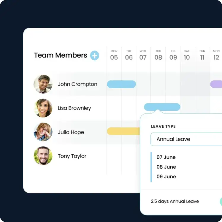 The Leave Dates app